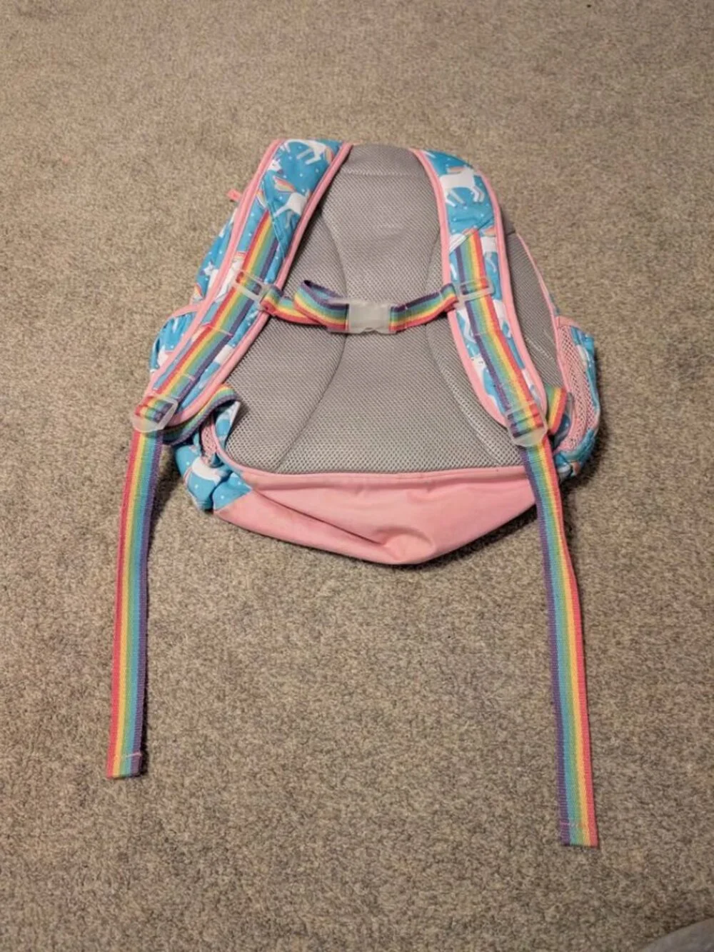 Pottery barn unicorn rainbow large backpack